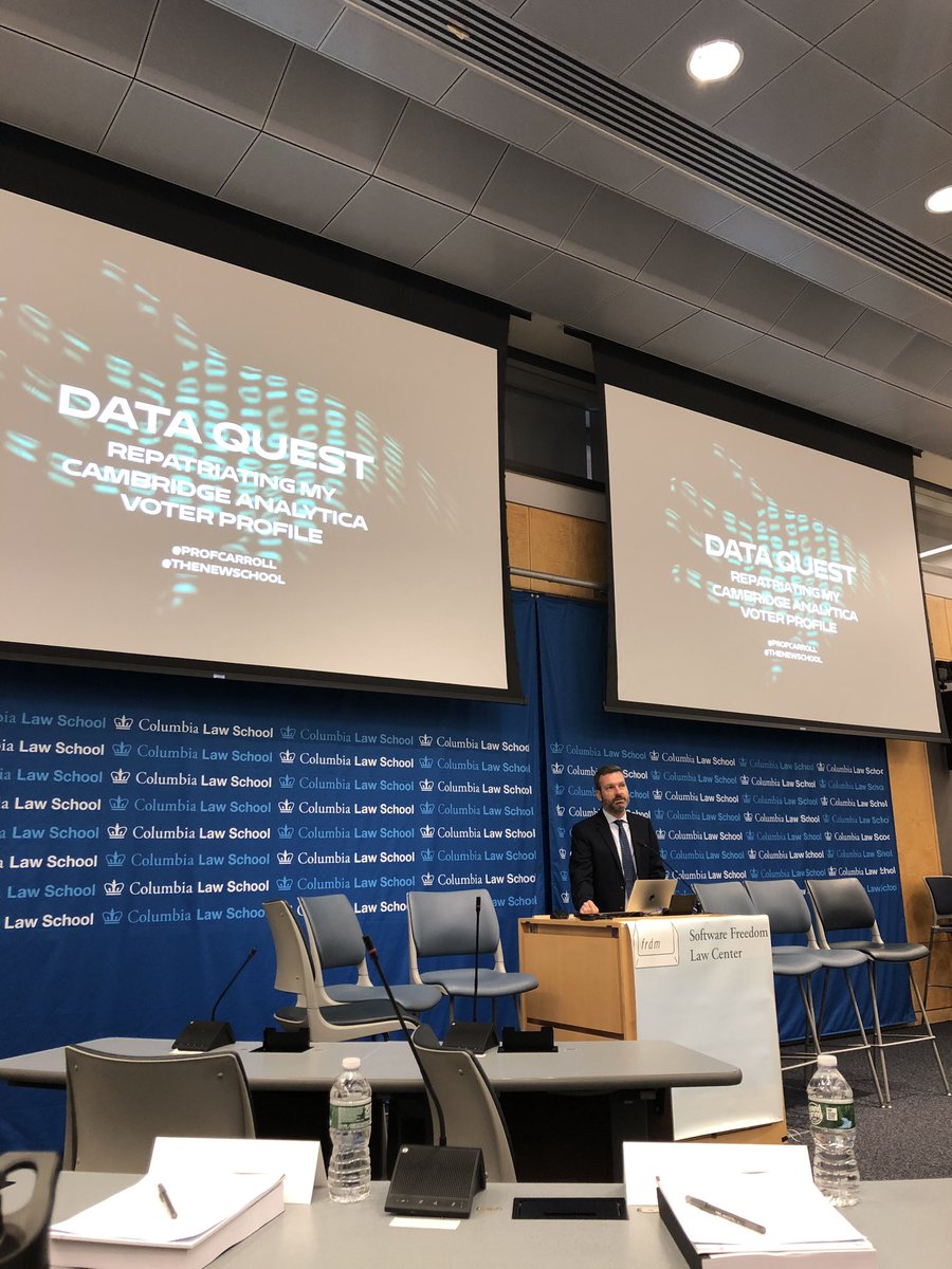 madihaza (@madihazc) on Twitter photo Incredible keynote from <a href="/profcarroll/">David Carroll 🦣🦋</a> this morning discussing data rights, democracy and the political technology industry. #TheGreatHack #SFLC2019 Incredible keynote from <a href="/profcarroll/">David Carroll 🦣🦋</a> this morning discussing data rights, democracy and the political technology industry. #TheGreatHack #SFLC2019