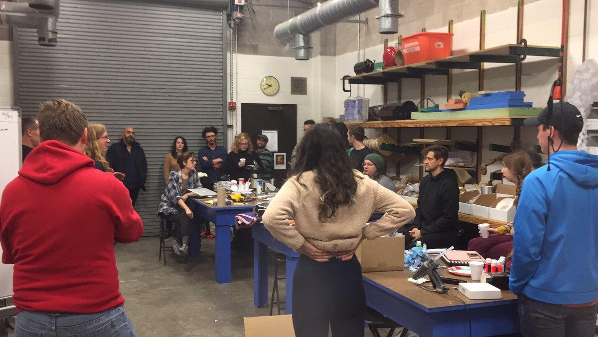 utappliedarts's tweet photo. Last sprint meetings before we deconstruct to load up for the #CreekShow this following week! Wow, how time flies! https://t.co/eFEy4sMdw9