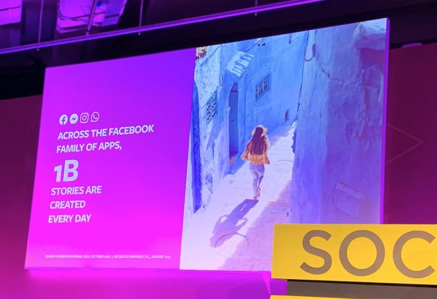 smwldn's tweet photo. The world has turned vertical, it’s mobile first, interactive, video. 
1 billion stories are created EVERY day 💥
@gleeding @wearesocial 
#smwldn https://t.co/wDQspj5P8A