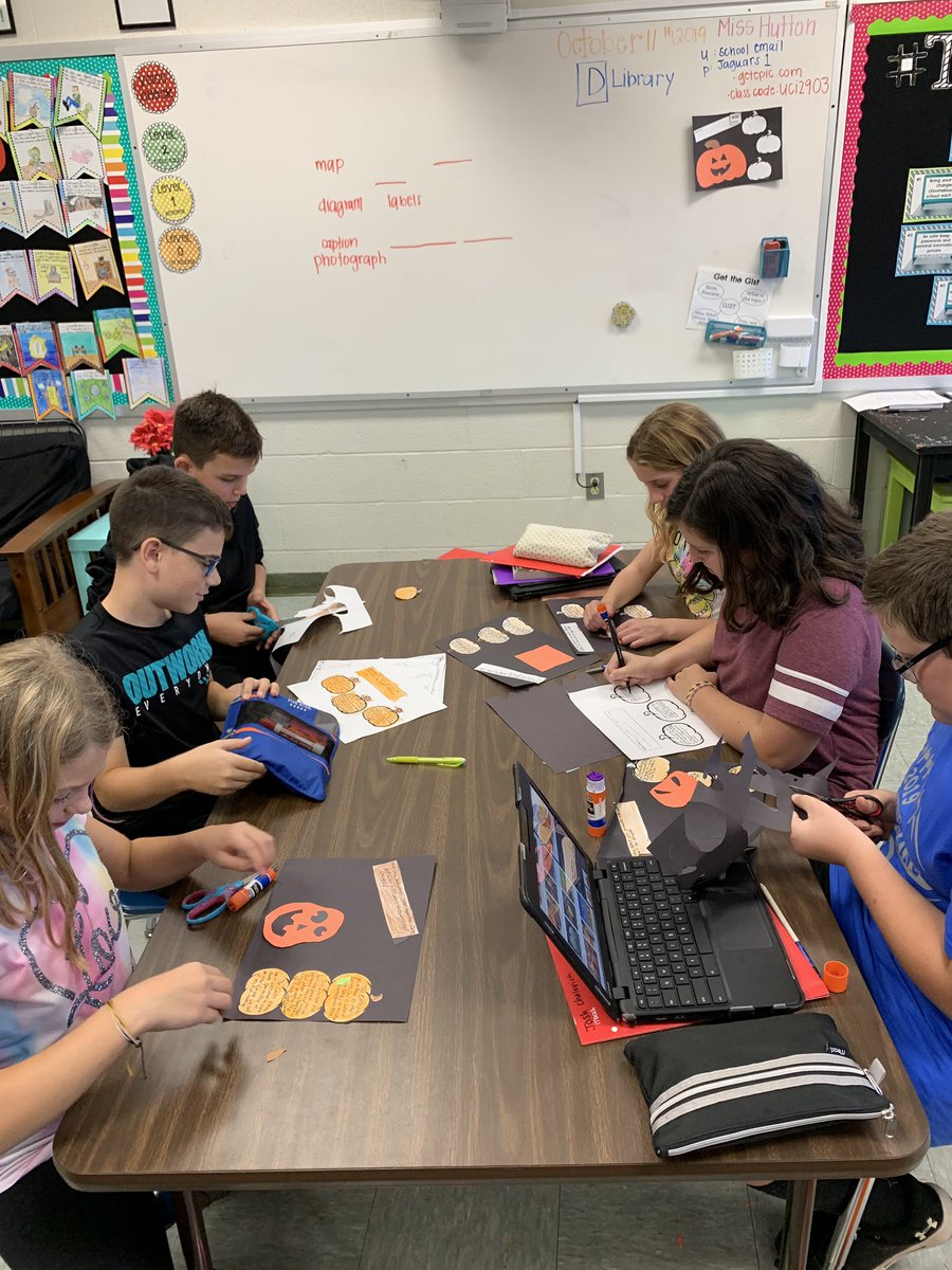 misshutton_'s tweet photo. Where does Halloween come from? Creating our spooky main idea pumpkins to get into the Halloween spirit! 🎃👻 https://t.co/oRG6L2YHuj