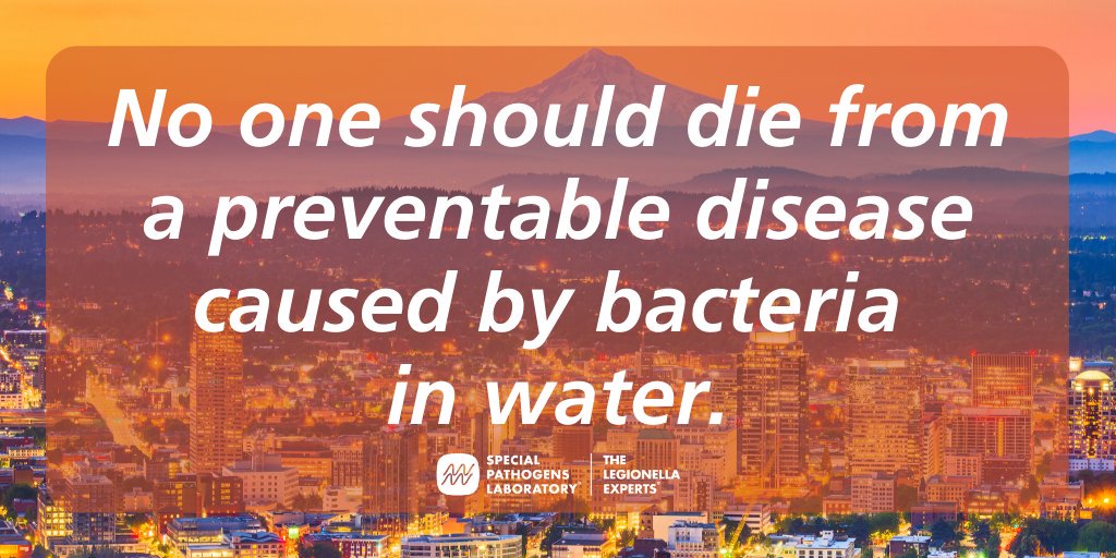 specialpathlab's tweet photo. Legionnaires' disease can and should be prevented. Dr. Janet Stout will be speaking about how we can join together to end LD this morning at the APIC Portland conference.

#specialpathogenslab #legionella #legionnairesdisease #EndLD #testtoprotect  #ASHRAE188 #CMS #APIC #portland https://t.co/XRjuvfgJpA