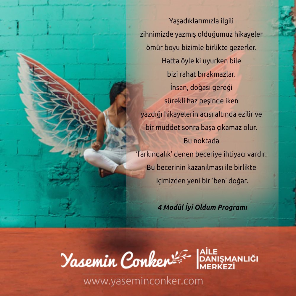 HİKAYEN OLMASA SEN KİM OLURDUN?
Randevu ve ön kayıt için; bit.ly/2MBx5lm web sitemizi ziyaret edebilir ya da ☎ 0 535 661 44 80 ☎ bizi arayabilirsiniz. 
#iyioldumprogramı
#mutluluk #şifa #iyilik #takvimimiz #andakal #sendeiyiol
#danışmanlık #tgif #ailedanışmalıkmerkezi