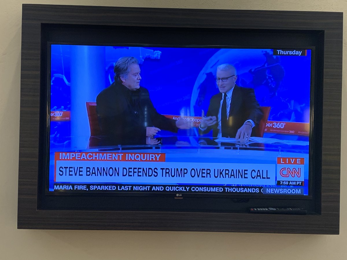 annvandersteel's tweet photo. Love it!! #Bannon enters the enemy camp to help educate all those afflicted by #FakeNewsMedia
#UkraineTranscripts https://t.co/JaCqIEqZmJ