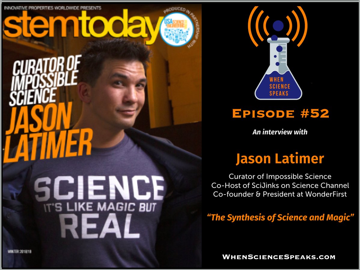 BayerStrategic's tweet image. @jasonlatimer blends world-class expertise as a magician and background in science to spark curiosity in #STEM for 100s of thousands of students via @fleetscience @ScienceChannel Hear Jason's fascinating perspective &amp;amp; techniques on WhenScienceSpeaks.com #scijinks #scicomm