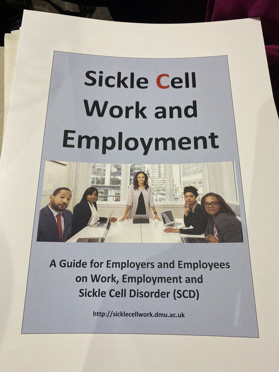 gpadmore1's tweet photo. Brilliant presentation by Prof Simon Dyson &amp; @MariaBerghs “A Guide to Sickle Cell and Employment” this is a very useful document contact us we will send you a link @STANMAaP study say @DanielNyakutsey @KingsCollegeNHS @STSTNetwork @GSTTnhs @Nke19 @KAjamufua @JohnJamesOBE https://t.co/GlyB713Ft9