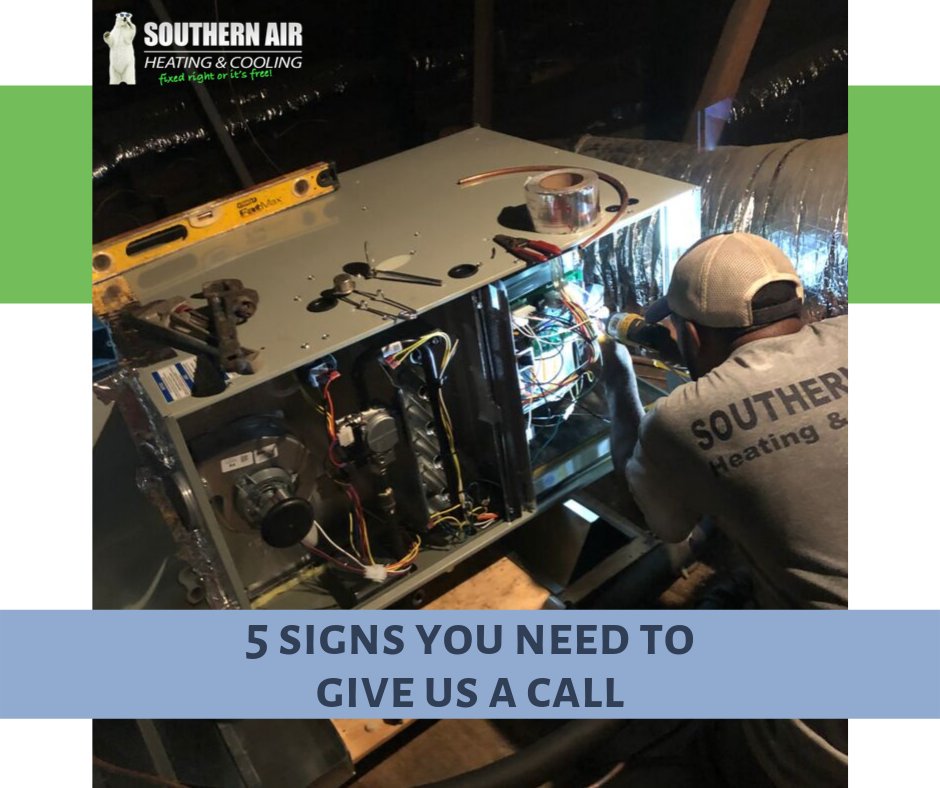 SouthernAirMS's tweet photo. Is your furnace trying to tell you something? Leave it to the pros! Click to learn the common signs that tell you it's time to call the professionals at Southern Air. #SouthernAir #MS #pros https://t.co/eTYoqa24OQ https://t.co/QhK732ce04