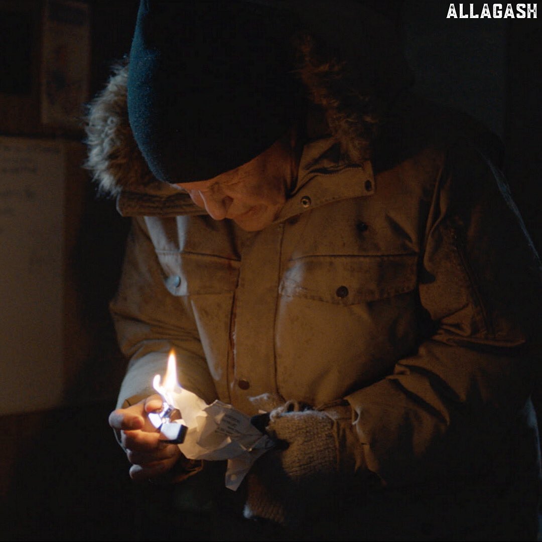 Blood_And_Money's tweet photo. Night shoot in below zero temperatures from inside Jim’s cabin #FlashbackFriday https://t.co/t5qKyvzBkC