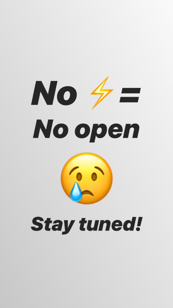 No power means no service! We’ll keep y’all posted!  And a huge thanks to everyone at <a href="/nationalgridus/">National Grid US</a> for working diligently to get everyone in the area restored!