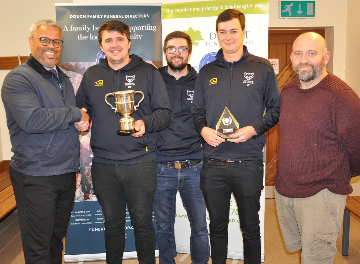 fcdouch's tweet photo. We had great time down at @WimborneCC for the 2019 @DFPlan Cricket League trophy presentation 🏏🏆#cricket

Congratulations to all the winners &amp; runners-up, including the guys in the photos @Dorchycricket @CattistockCC @WitchamptonCC 

Read more here: https://t.co/44tGud26wA https://t.co/mLFPukfKPE