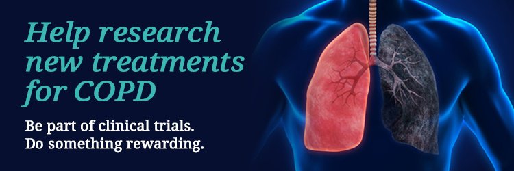 November is National COPD Awareness Month. 

Help us raise awareness by sharing this post and encourage those at risk to register their interest in our Chronic Obstructive Pulmonary Disease (COPD) clinical trials here: bit.ly/364beut

#COPDAwarenessMonth