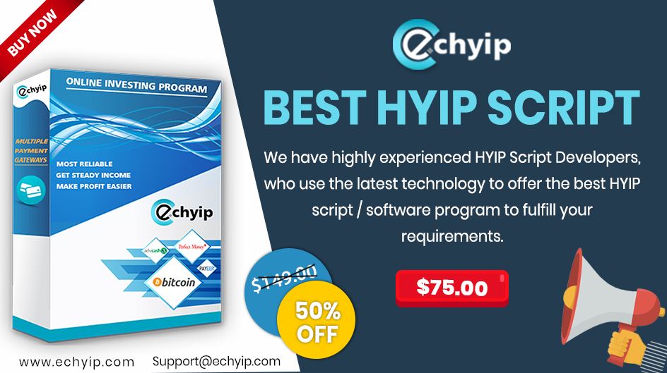 ec_hyip's tweet image. Get the #best EC #HYIP_Script for your HYIP investment website that makes your website become more #professional, #attractive, #user_friendly and #secure than the others. 
For more info, visit 👉👉 echyip.com

@ec_hyip
 #Buy_HYIP_Script #HYIP_Combo_Packages