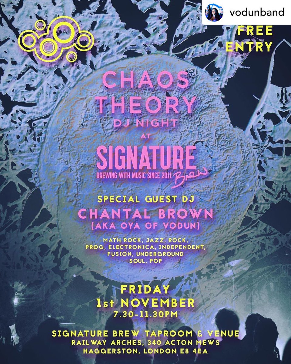 vodunband's tweet photo. TONIGHT we DJ with @chaostheorymusic at @signaturebrewtaproom 
Come and greet us
#heavy #psyche #soul #afrobeat #afrojazz #hiphop #electeo https://t.co/AyGmHHSiDN