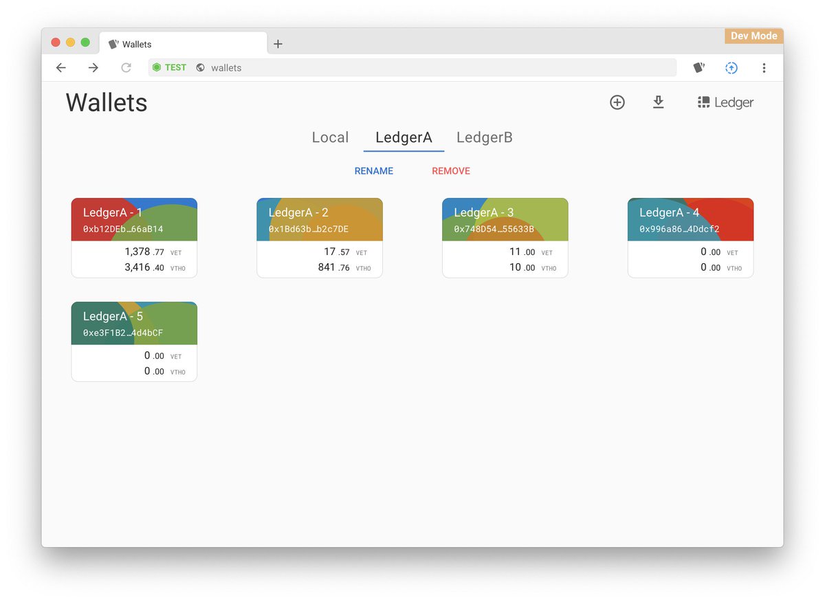 vechaindev's tweet photo. Sync Browser (1.2.0 update) adds Ledger support! 
Please upgrade your Ledger VeChain app version to 1.0.4 to import wallets from Ledger, sign transactions and access your funds.
Sync Download: https://t.co/1AE0pZzSmt https://t.co/TGuhUJAiSG