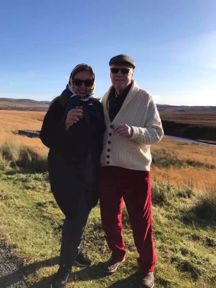 ncetours's tweet photo. What fabulous weather our lovely Canadian guests had this week! And they celebrated with a wee tot of @OldPulteneyMalt to keep the chill off! #whisky #sunshine #Autumn #Highlands #happyguests #luxury #bespoketour @VisitScotNews @AKTravel_UK @TrufflepigTweet @noblecaledonia https://t.co/zso0GYQdE8