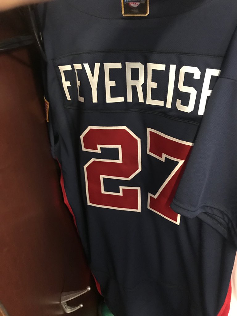 RFHS_Baseball's tweet photo. Good luck to RF’s @jpfeyer20 as he and his @USABaseball team start their quest to qualify for the 2020 Tokyo Olympics. This weekends @Premier12 games in Guadalajara, Mexico can be live streamed at: https://t.co/lsVOtukYxS. #PrideOfRF #ForTheGlory 🇺🇸 https://t.co/DUTMXS2Yvn