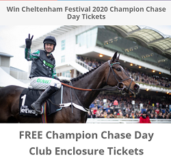 Win Cheltenham Festival 2020 Champion Chase Day Tickets

Enter Our November Free Draw by click link below:
betalchemist.com/prizedraw/ 

#freedraw #cheltenhamfestival #bethere #jumpracing #horseracing #championchaseday