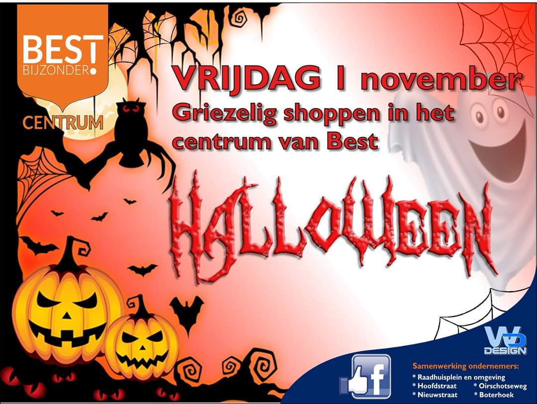 Best_bijzonder's tweet photo. Vanavond vanaf 17.00 griezel puzzeltocht door het centrum van Best. Start bij @NO31 aan de Oirschotseweg en eindigen bij @CafedenEkker aan de Nieuwstraat in Best! Durf jij?👻🕷 https://t.co/AFojIpouiV