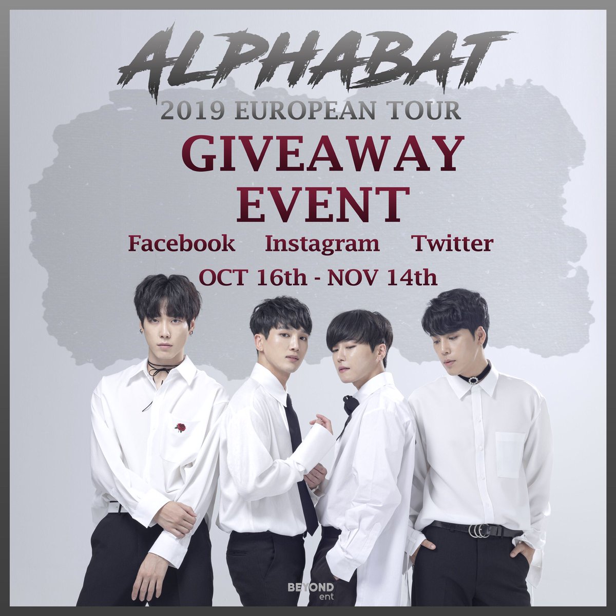 BEYOND_ENTER's tweet photo. Hello. We were holding a GIVEAWAY event from 16th Oct.
It will be proceeding till 14th Nov and we will announce the winner 21st Nov. There are 3 kinds of giveaway events and you can participate all events like facebook, Instagram and twitter. We want many fans to participate!!♥️ https://t.co/Kxy93NqEoO