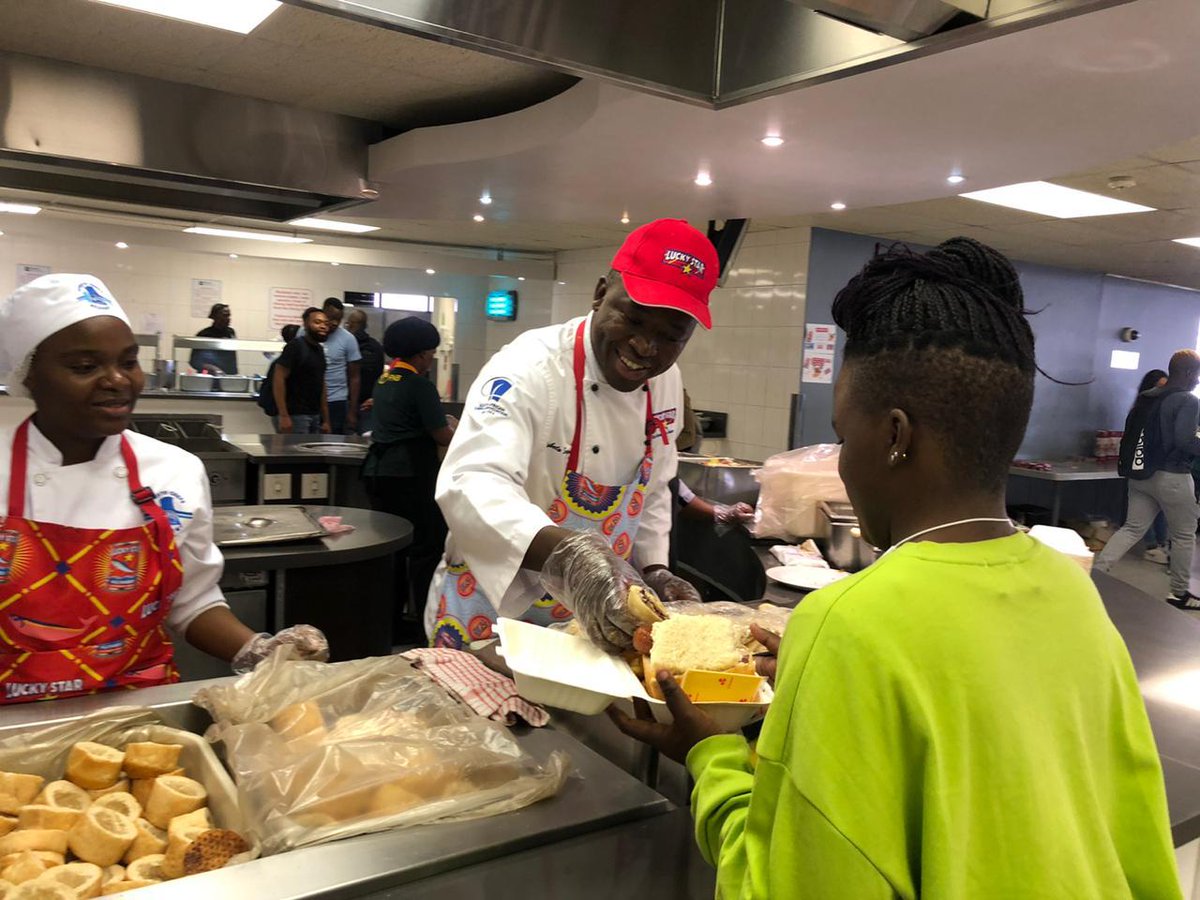 studentvillage's tweet photo. @LuckyStarSA is at the Wits Dining Hall today to ensure that you are fed during the exam season. We are sharing mouthwatering meals and smiles. #MyFirstMoments https://t.co/nUVxfCqfWo