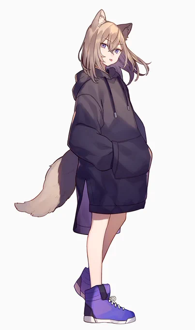 パーカーワンピ 