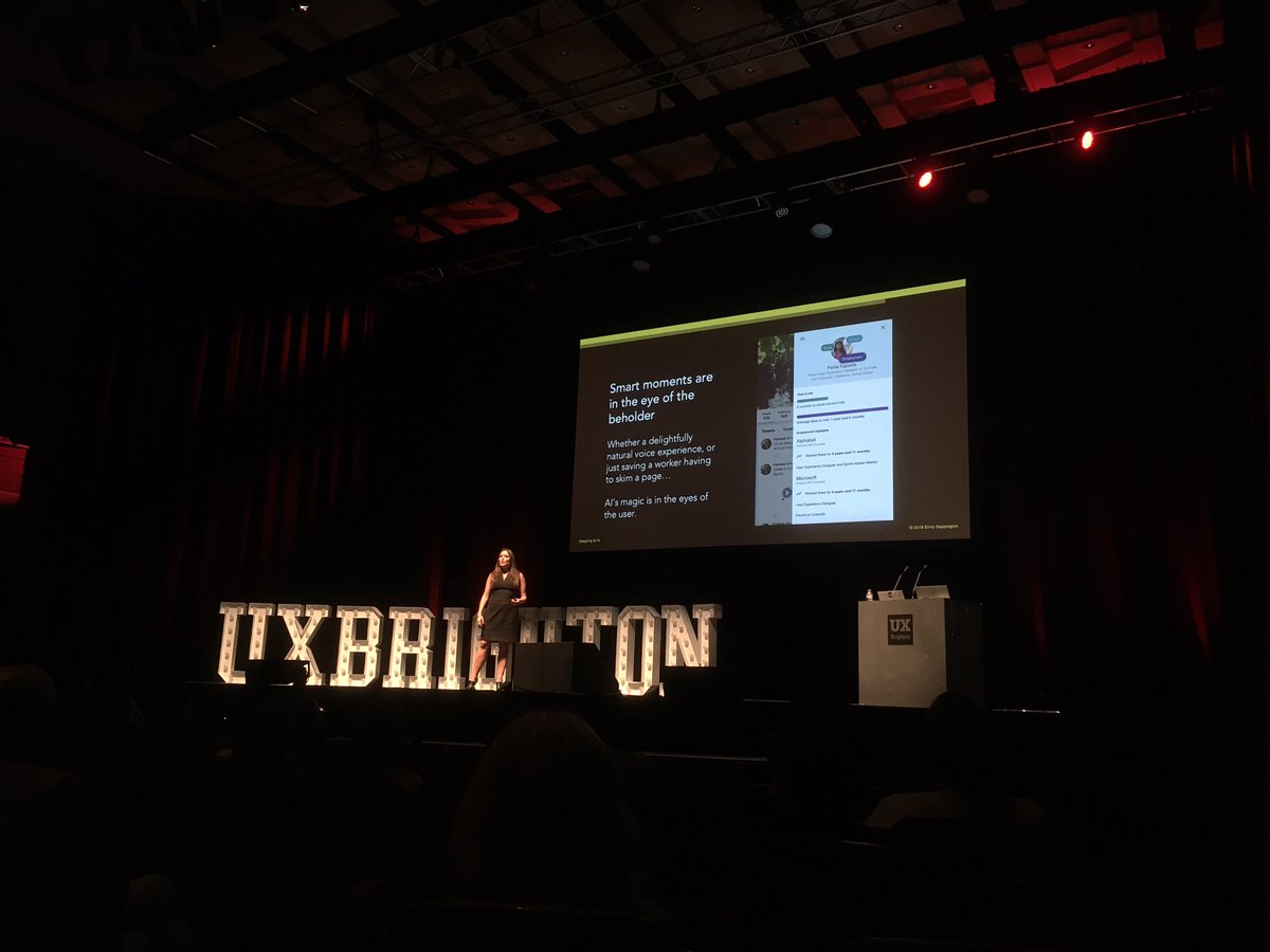 corney_sarah's tweet photo. “AI’s magic is in the eye of the beholder” @SappingtonEmily #uxbri https://t.co/io4v1Ennrh