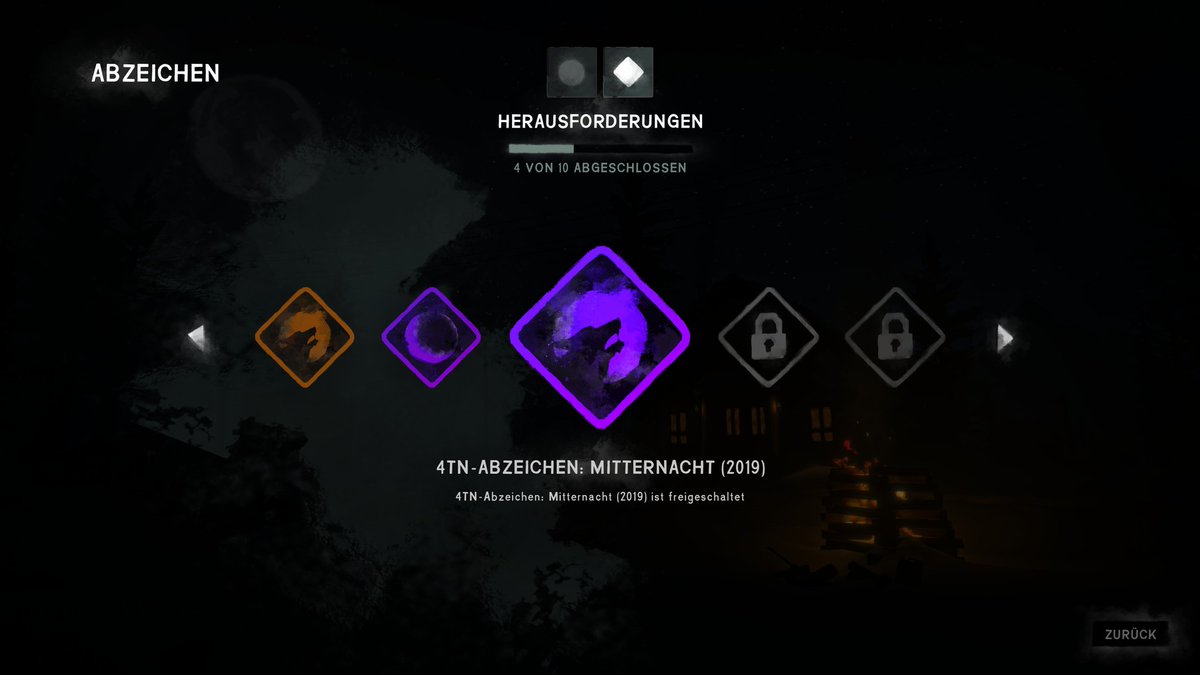 MilanUnravel's tweet photo. The #4DoN event is over. 🌑 Thank you so much for this great Halloween experience in #TheLongDark. Every year, I'm looking forward to this event. 🌌 Now there are already four badges in my profil. Two of 2018 and two new ones of 2019. I'm looking forward to 2020! 🐺 #4DaysOfNight https://t.co/MkMVRWbQli