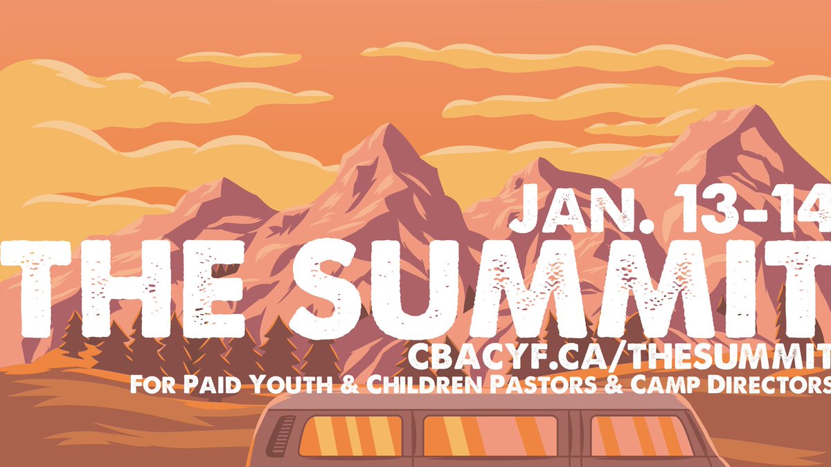 The Summit is our once a year opportunity for paid, professional children's pastors, youth pastor's and camp directors in the CBAC to get together. 
Check out the details at: buff.ly/2JtzGMl
Registration will be open soon!