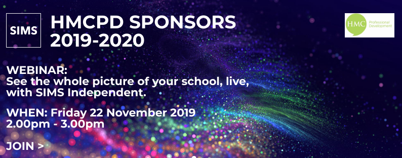 SIMSIndependent's tweet photo. Did you know that SIMS Independent has been providing support, guidance and innovation to schools for over 30 years? Find out more about the market leading MIS, SIMS Independent at our webinar: HMCPD Sponsors - Accept no substitutes > https://t.co/U0o79xhJQ1
@HMCPD https://t.co/Klbn8aDqJ9