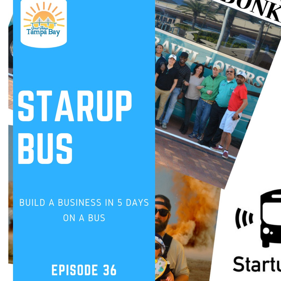 greatthingstb's tweet photo. What does it take to build a business in 5 days.... on a bus?  Find out in episode 36, as I join Tampa's @TheStartupBus 2018!

https://t.co/mQgofVdQn9  #tampa #startup https://t.co/SckctBCSYT