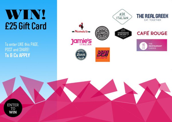 Hyperec_HRS's tweet photo. 🌭🍔COMPETITION TIME🍣🍕

#Competition #giveaway #WIN a £25 Resturant Choice gift card! To be in with a chance, just FOLLOW@hyperec_HRS, RETWEET this post and COMMENT what resturant you would go to  #HappyFriday #win #giveawaycontest#repost 

ENDS: 08/11/19 https://t.co/f4ugt14Raw