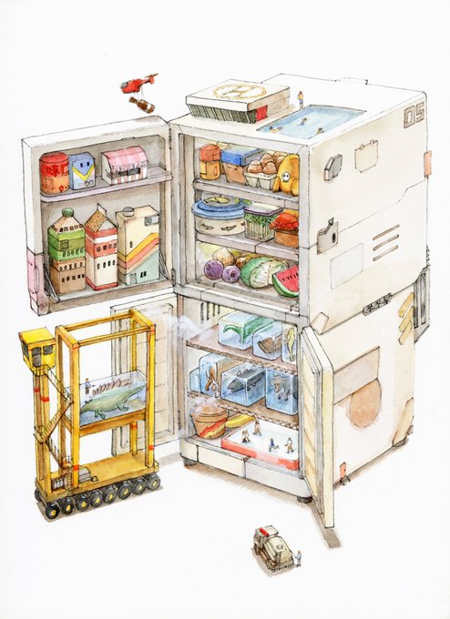 「冷蔵庫」のTwitter画像/イラスト(人気順｜RT&Fav:50)