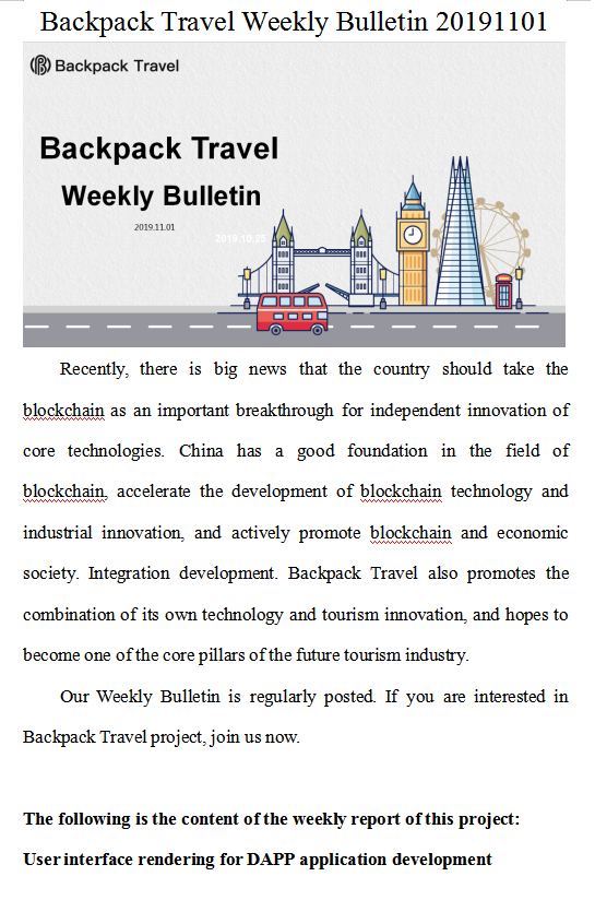 BackpackShield's tweet photo. Our Weekly Bulletin 1101 is regularly posted. If you are interested in Backpack Travel, join us now.
#travel #blockchain #travelblockchain #backpack https://t.co/lEbANCFvGl
