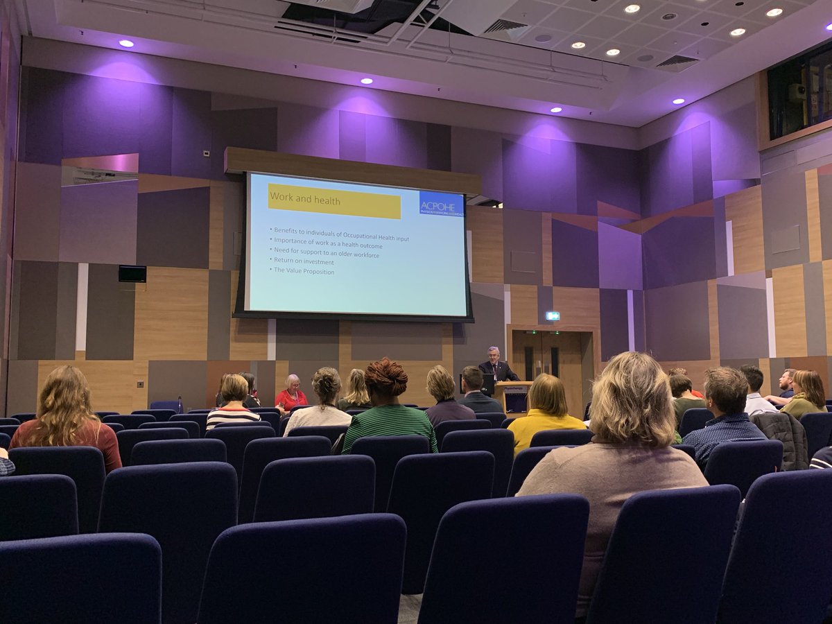 ACPOHE's tweet image. #FitForWork session 1 is GO in Hall 8a!! Don’t miss out we’ve just started!!  @ACPOHE @thecsp #Physio19 @natbeswetherick