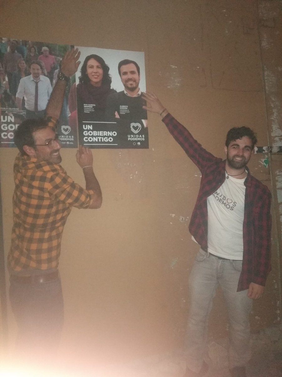 PodemosATQ's tweet photo. Arrancamos la campaña electoral con la ilusión de que #UnidasPodemos pueda conformar #UnGobiernoContigo https://t.co/Sw0yy4SaSv