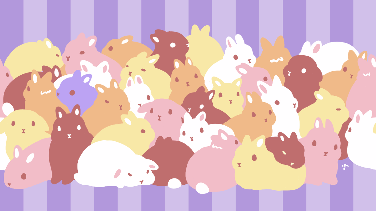 「うさぎゅうぎゅうナイト 」|大賀一五🐰のイラスト