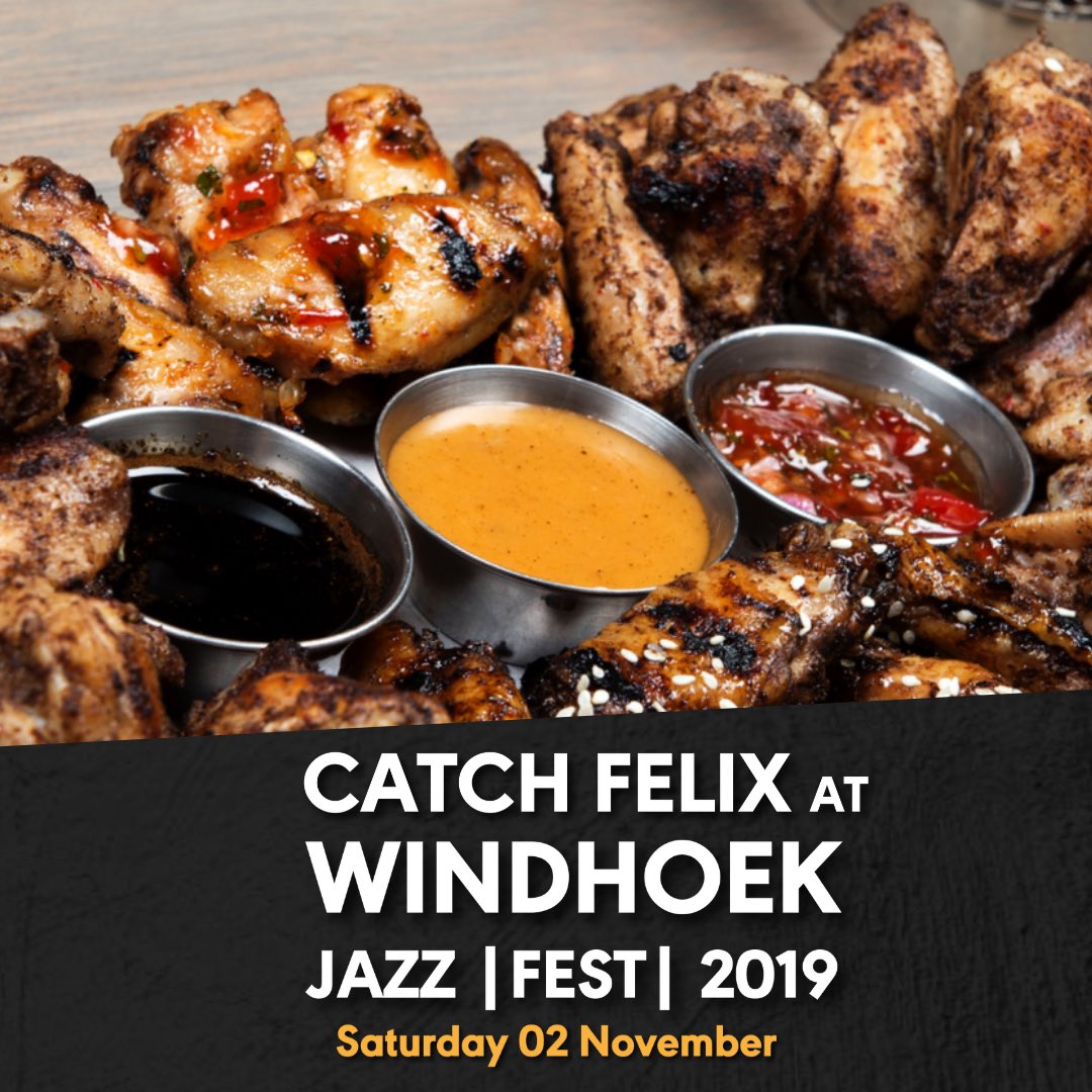 wingitdiner's tweet photo. To our valued Wingers, do catch up with Felix tomorrow, he will be at the Windhoek Jazz Festival serving the finest wings in town.
#eatwingit #followfelix https://t.co/nJVYfxp1pV