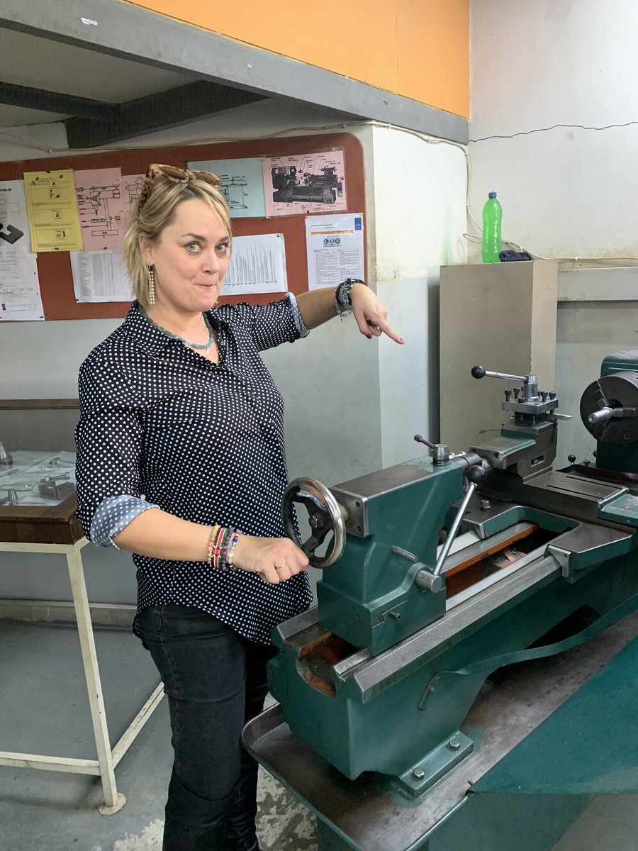 mentorafrika's tweet photo. Might have visited a machine shop along with my tech skill building journey. Might have. #HunarFoundation https://t.co/Ia1tSnzd1m