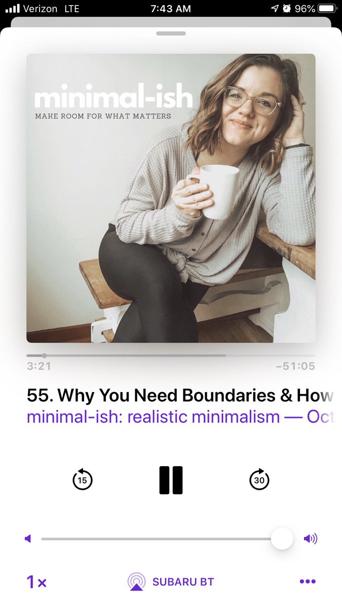 Just a little light Friday morning podcasting. #minimalism #minimalish