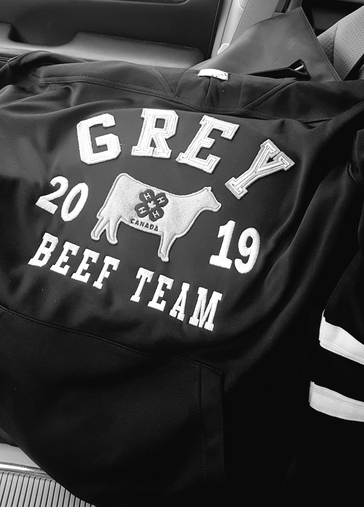 farmsteadgal's tweet image. Thanks 2 the #Grey4H  Beef Team 4 using Farmstead Ag Swag Solutions 4 their RAWF #teamswag!  They r going to be well decked out as the largest county team at the.#RAWF 4H heifer show!  Thanks to the generous supporters of our #4H program....