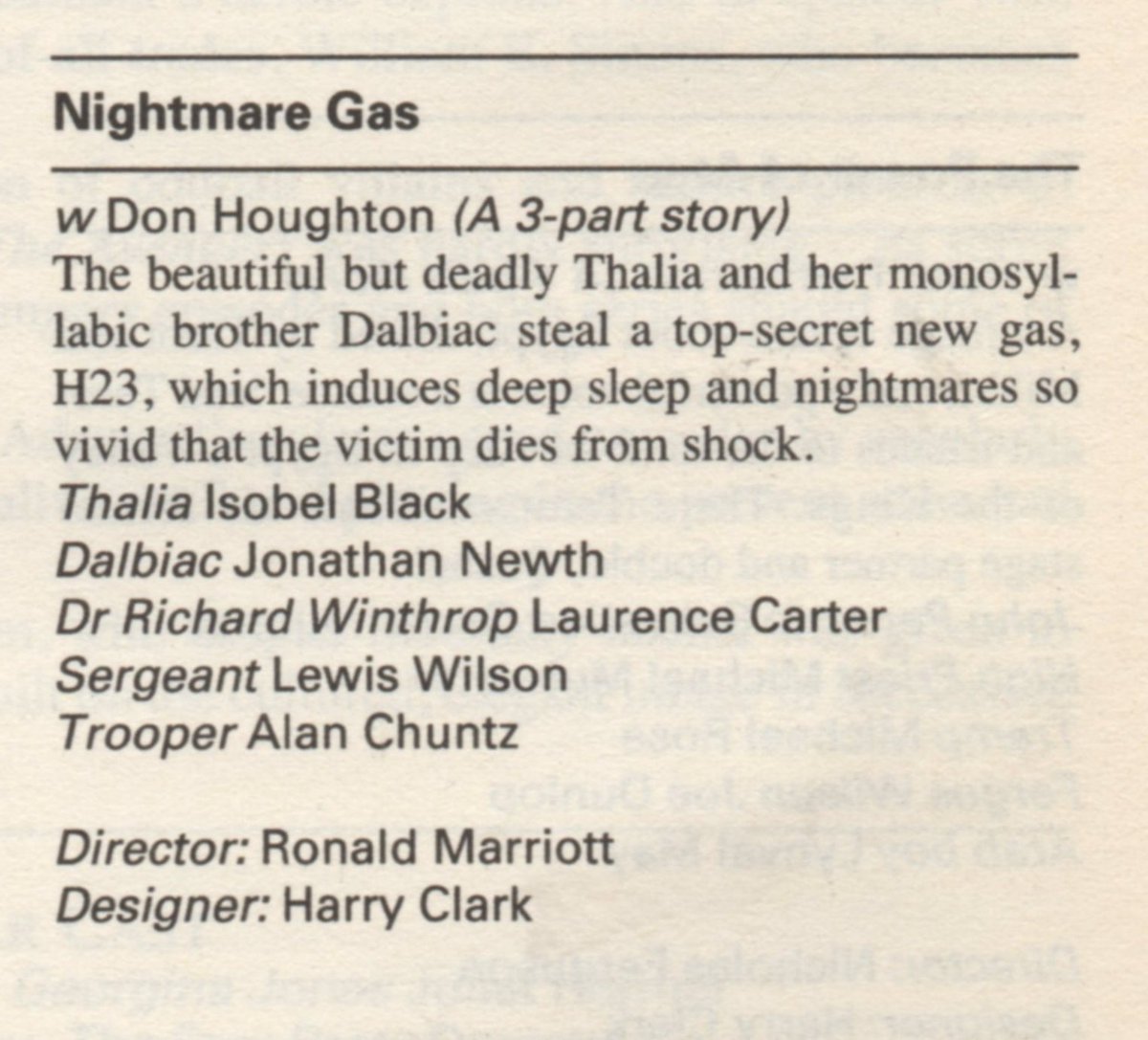 fred_owl's tweet image. In 1990 Roger Fulton's Encyclopedia of TV Science Fiction had a 3 page episode guide for Ace of Wands. Here are the tantalising entries for the much-missed Season 2. How many people read these and thought "that sounds good" only to discover they no longer exist? #missingepisodes