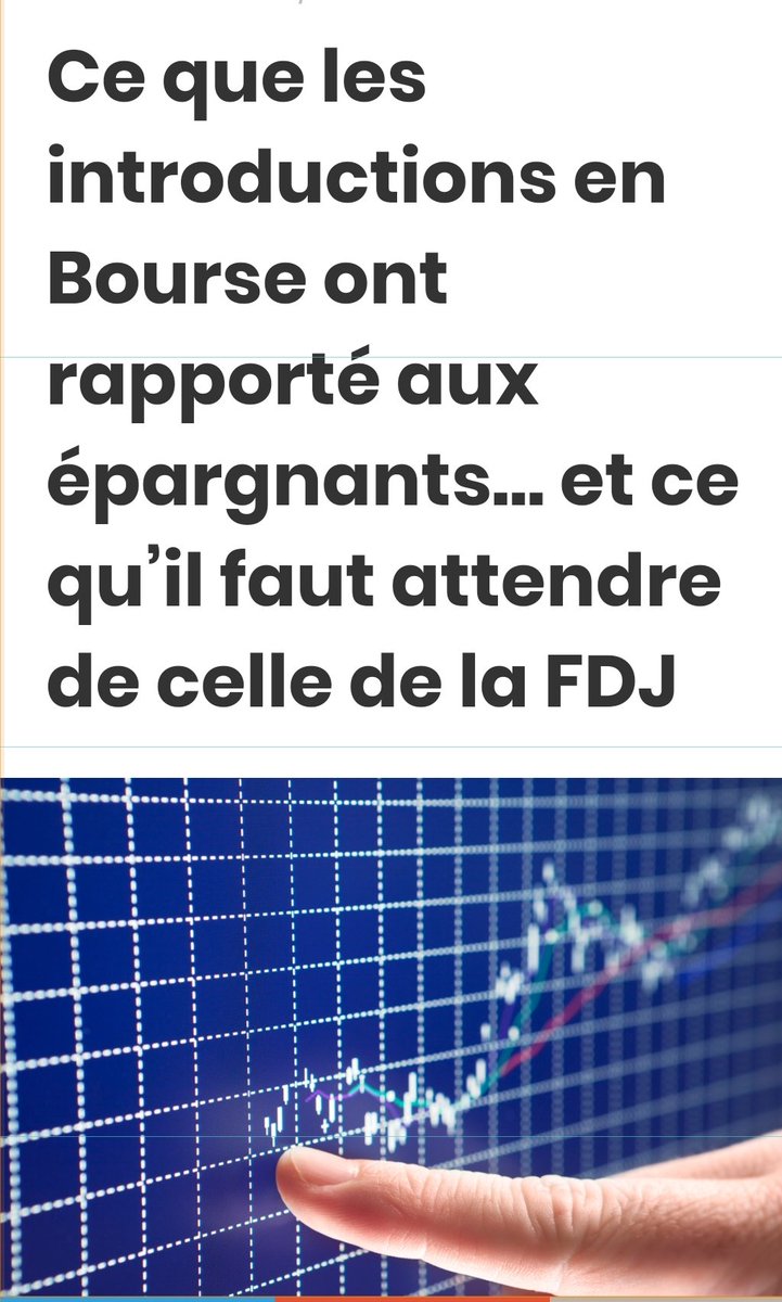 gwadeboy's tweet image. Ce que les introductions en Bourse ont rapporté aux épargnants… et ce qu’il faut attendre de celle de la FDJ.#fdj #francaisedesjeux #introductionenbourse #bourse