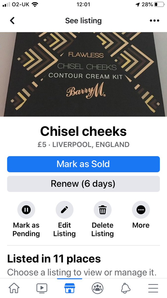 Lesleyincity's tweet image. facebook.com/marketplace/it… just a fiver #contour #cheeks #barryM