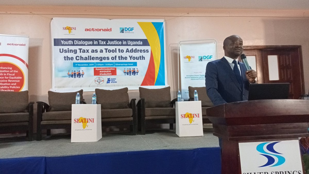 In Africa, Uganda has more youth but have they realized their potential? Asks Hon Silas #youth4taxjustice #AYDUG19 #1mBy2021