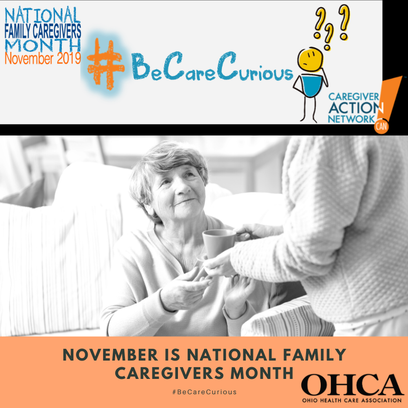 OHCA_Ohio's tweet photo. November is National Family Caregivers Month #BeCareCurious
Check in on a caregiver and make sure they are doing okay.
https://t.co/g55979ZRm7 https://t.co/ZRqKSnFHH3