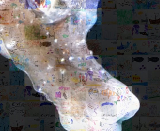 kpprojectsCIC's tweet photo. A Short Snouted Seahorse mosaic of children's drawings inspired by #TheLivingCoastUnderseaExperience to say a huge THANK YOU to #NationalLottery players, @ace_national #CatalystEvolve @SussexGiving @sdnpa @HeritageFundUK @NMAPlymouth https://t.co/DVhiyPxDmM https://t.co/nEiYbH9BK3