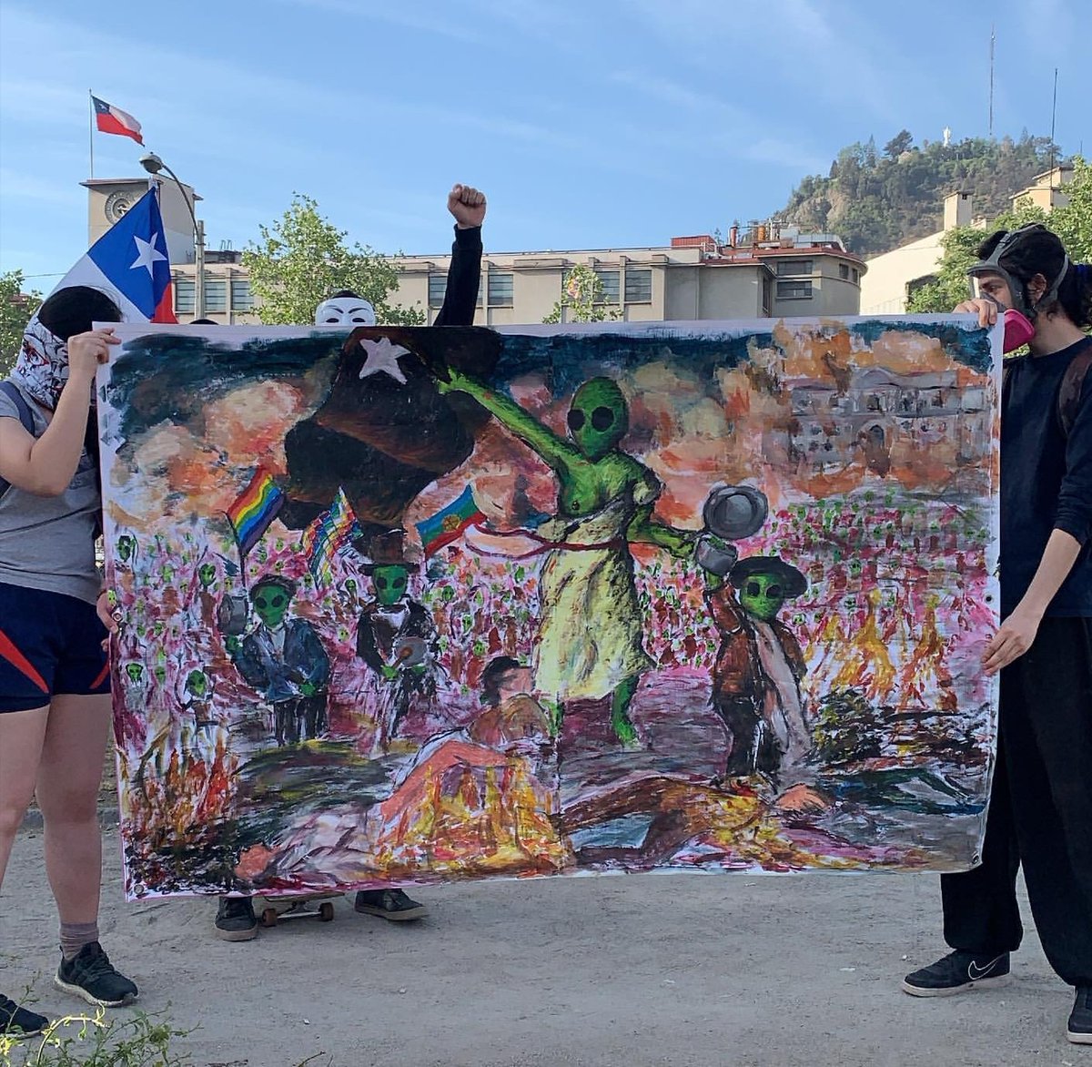 Weon, quién lo hizo?
Merece estar en todos los museos. #LaMarchaMasGrandeDeTodas