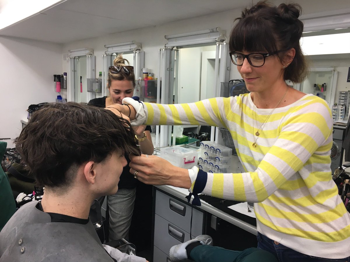 Cutting Timothee Chalamet’s hair for the first time into a bowl cut for ‘The King’ was always going to be pretty intense. #hairsupervisor #theking #timotheechalamet