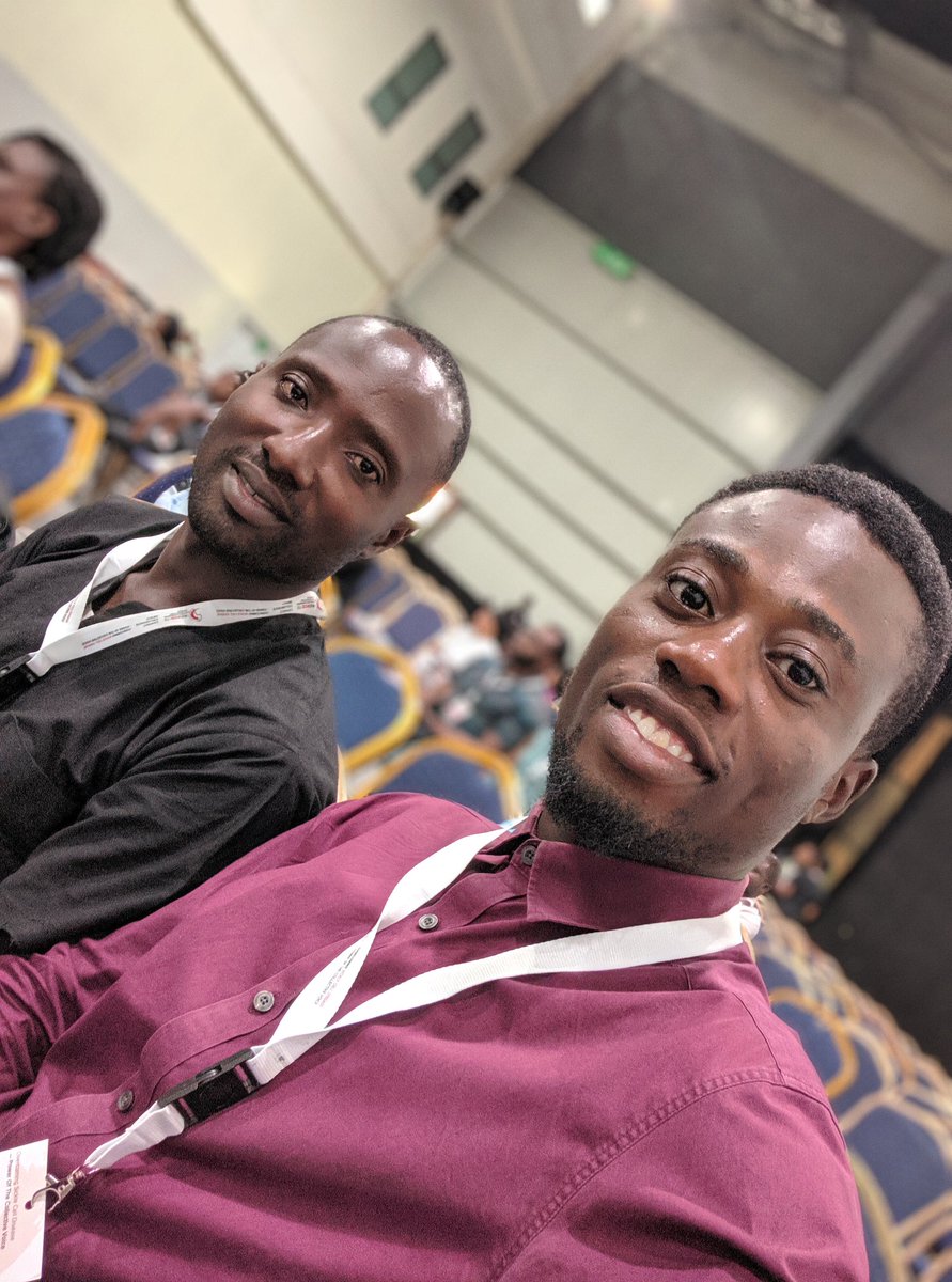 KingVicx's tweet image. Here at #ACSCD19 with @ayodejifaremi29 who happens to be one of the speakers for today's session. 

#SickleCell #ACSCD'19