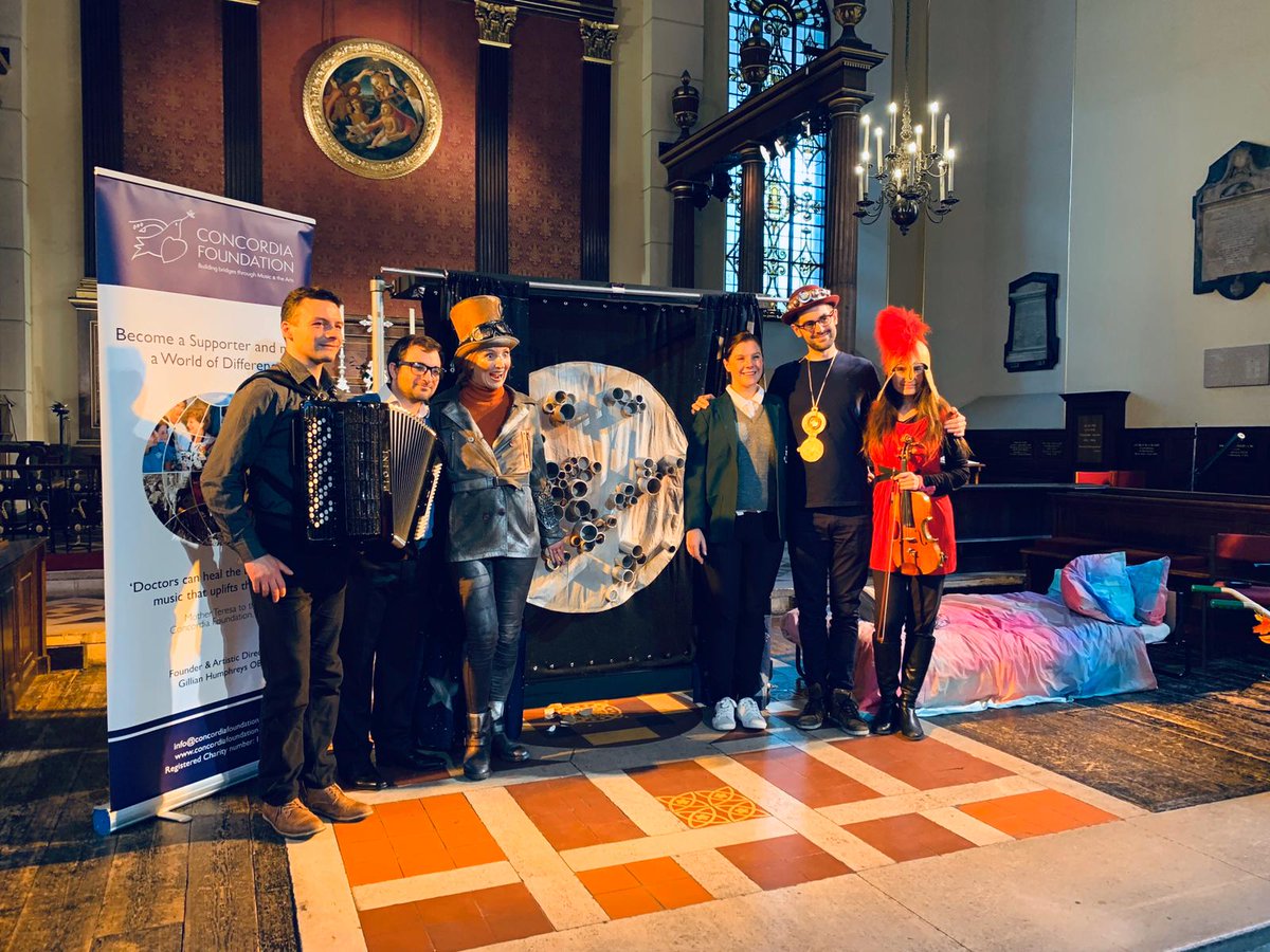 Was so much fun to be part of the #TheManInTheMoon #youngaudience performance at #stpaulschurch #CoventGarden yesterday! @Concordia_music @MilosAccordion @jsavournin