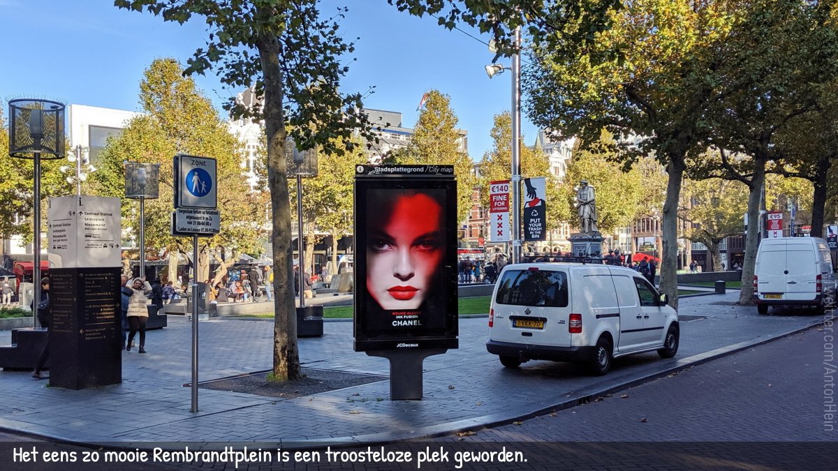 antonhein's tweet photo. Wat is het Rembrandtplein toch een troosteloze plek geworden https://t.co/oY7z0rHNN6
